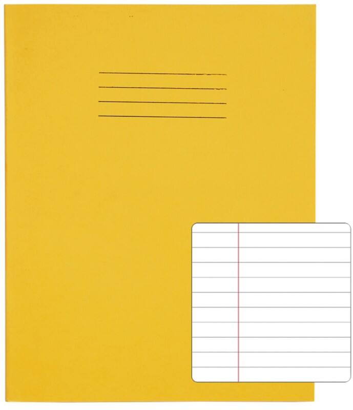 Rhino Exercise Book Ruled Stapled Side Bound Manila Soft Cover Yellow 120 Pages Pack of 100