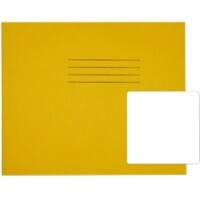 Rhino Exercise Book 165 x 200mm Blank Stapled Side Bound Manila Soft Cover Yellow Not perforated 40 Pages Pack of 100