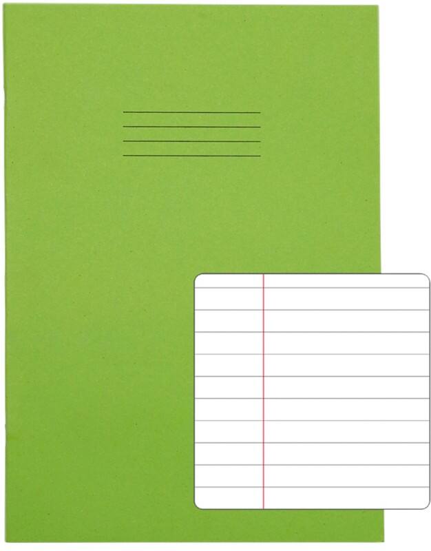 Rhino Exercise Book A4 Ruled Stapled Side Bound Manila Soft Cover White 32 Pages Pack of 100