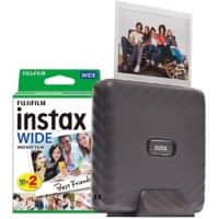 Fujifilm Instax Link Wide Printer Mocha Grey + 20 Shot Film Pack