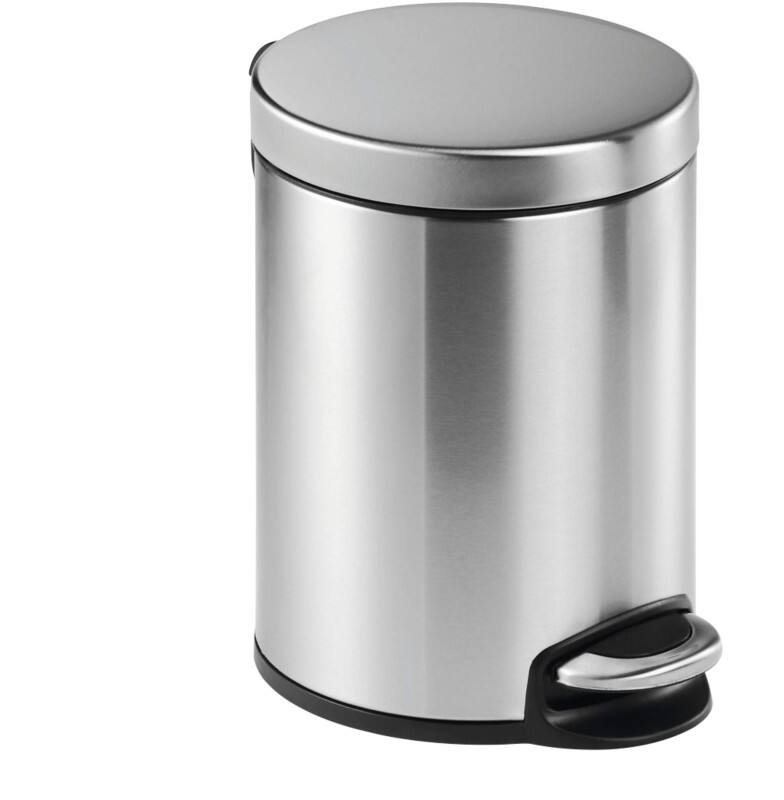 DURABLE Waste Bin Silver Stainless Steel 340023