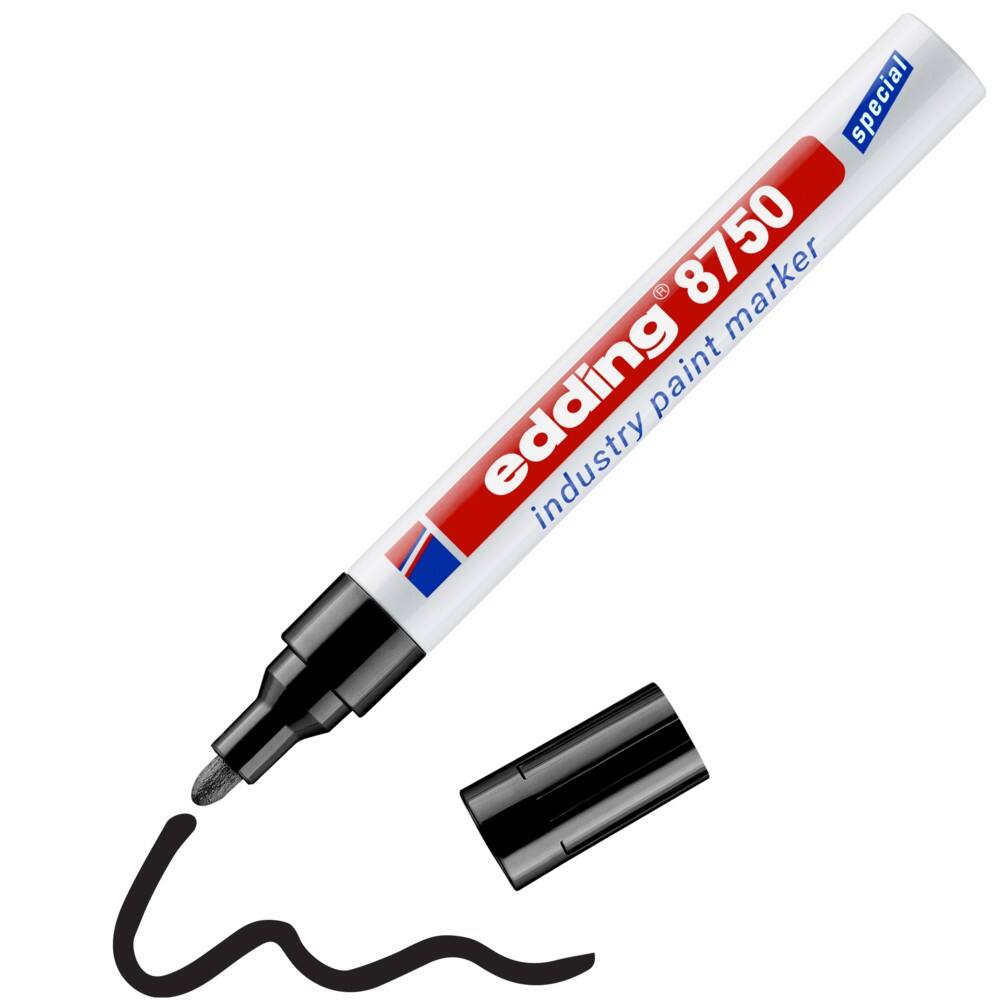 edding E-8750 Permanent Paint Marker Black Bullet  - 4 mm