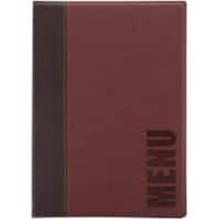 Securit Trendy Menu Holder Freestanding Rectangular 24 (W) x 0.4 (D) x 34 (H) cm Red
