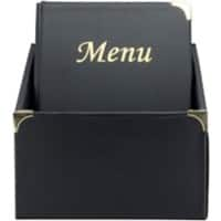 Securit Basic Menu Holder Freestanding Rectangular 29 (W) x 21 (D) x 30.5 (H) cm Black