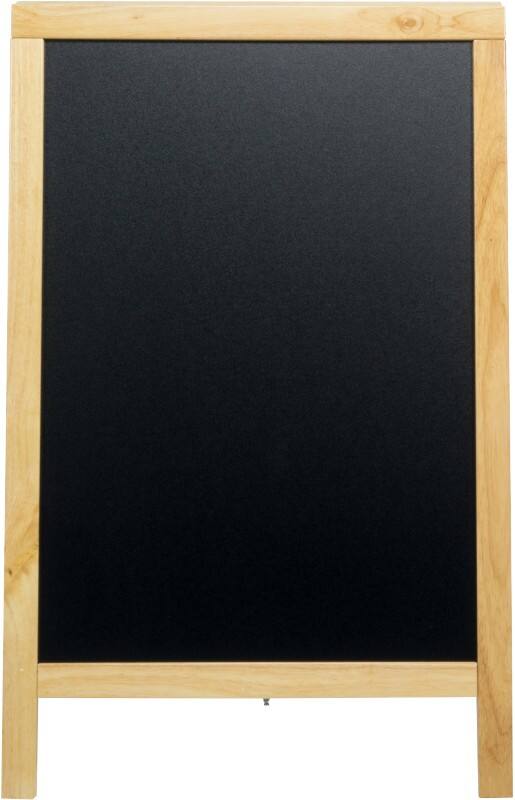 Securit Deluxe Pavement Sign Wood Black