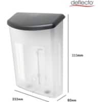 Deflecto A4 Portrait Outdoor Box Wall Mounted Transparent 790801 25.5 x 8 x 33.3 cm