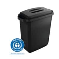 DURABLE Waste Management Recycling Bin 60 L Black Polypropylene 1800503221