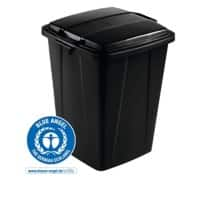 DURABLE Waste Management Recycling Bin 90 L Black Polypropylene 1800505221