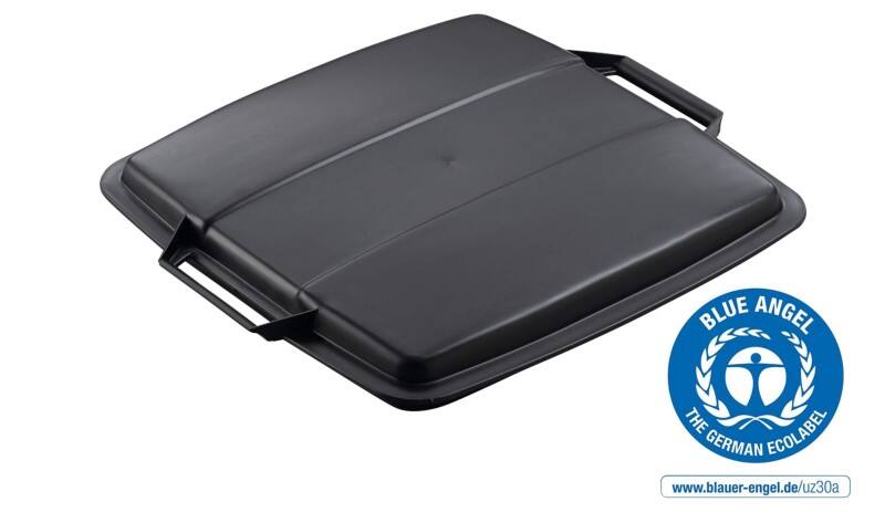 DURABLE DURABIN Bin Lid 90 L Black Square PP (Polypropylene)