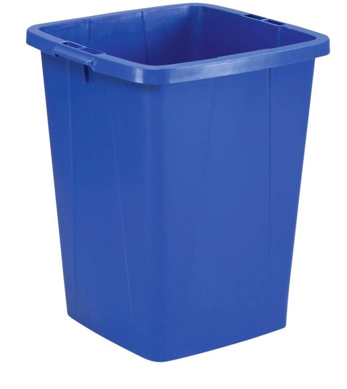 DURABLE DURABIN Waste Bin 90 L Blue PP (Polypropylene) 1800474040 Square