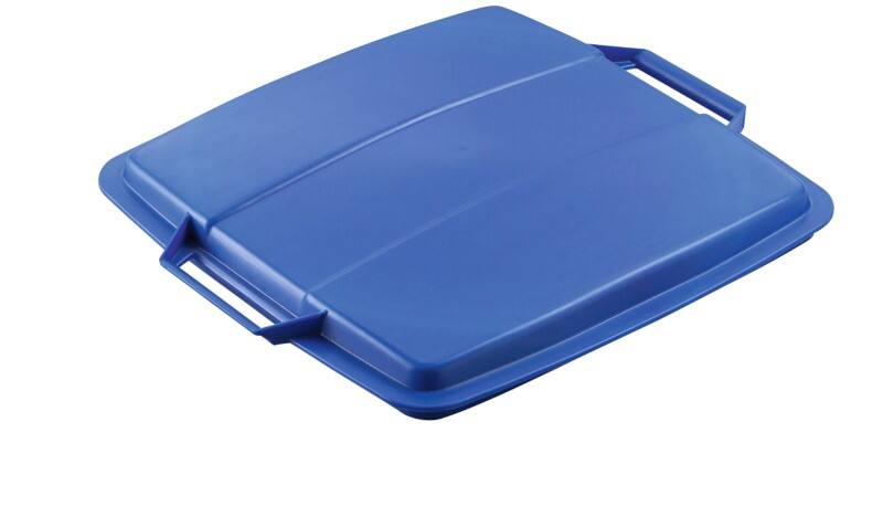 DURABLE DURABIN Bin Lid 90 L Blue Square PP (Polypropylene)