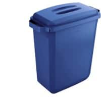 DURABLE Waste Management Recycling Bin 60 L Blue Polypropylene 1800496040