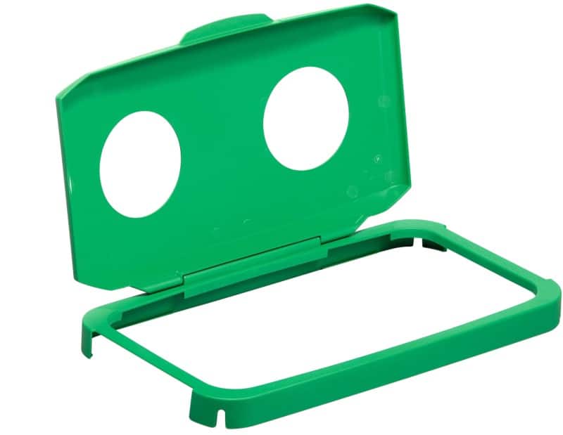 DURABLE DURABIN Hinged Lid 60 L Green Rectangular PP (Polypropylene)