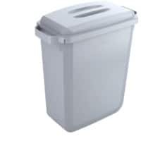 DURABLE Waste Management Recycling Bin 60 L Grey Polypropylene 1800496050