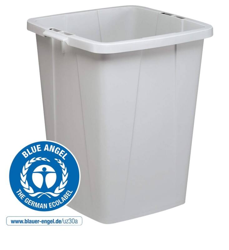 DURABLE DURABIN Waste Bin 90 L Grey PP (Polypropylene) 1800505050 Square