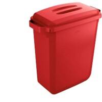 DURABLE Waste Management Recycling Bin 60 L Red Polypropylene 1800496080