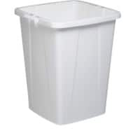 DURABLE Waste Management Recycling Bin 90 L White Polypropylene 1800474010