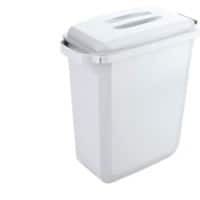 DURABLE Waste Management Recycling Bin 60 L White Polypropylene 1800496010