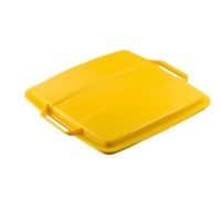 DURABLE Waste Management Recycling Bin 90 L Yellow Polypropylene 1800475030