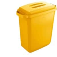 DURABLE Waste Management Recycling Bin 60 L Yellow Polypropylene 1800496030