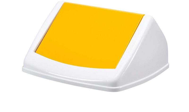 DURABLE DURABIN Flip Swing Lid 40 L Yellow Square PP (Polypropylene)