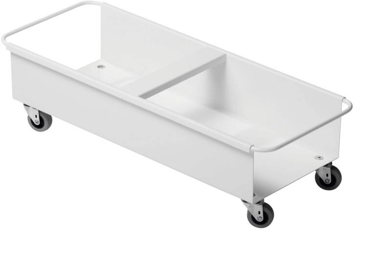 DURABLE DURABIN Trolley 40 L White Steel 4 Castors Rectangular