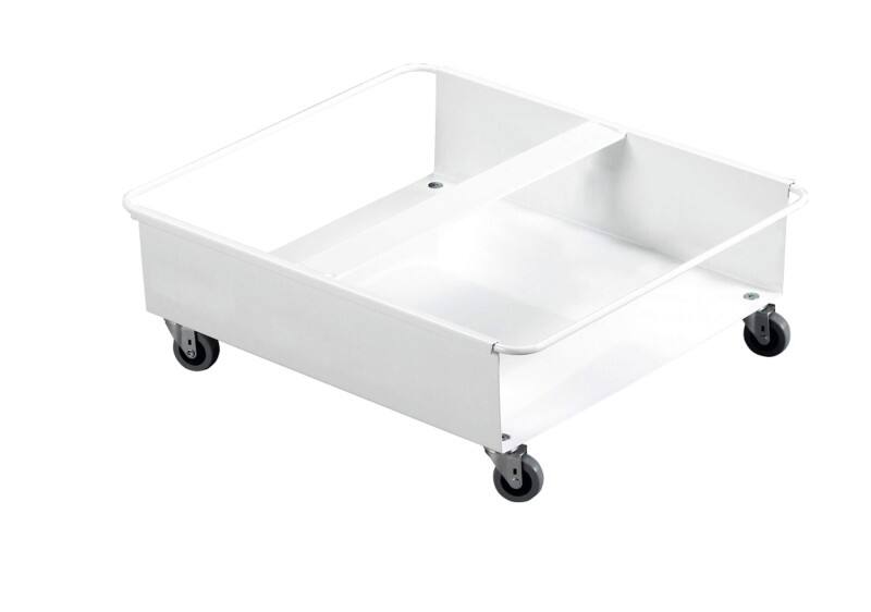 DURABLE DURABIN Trolley 60 L White Steel 4 Castors Rectangular