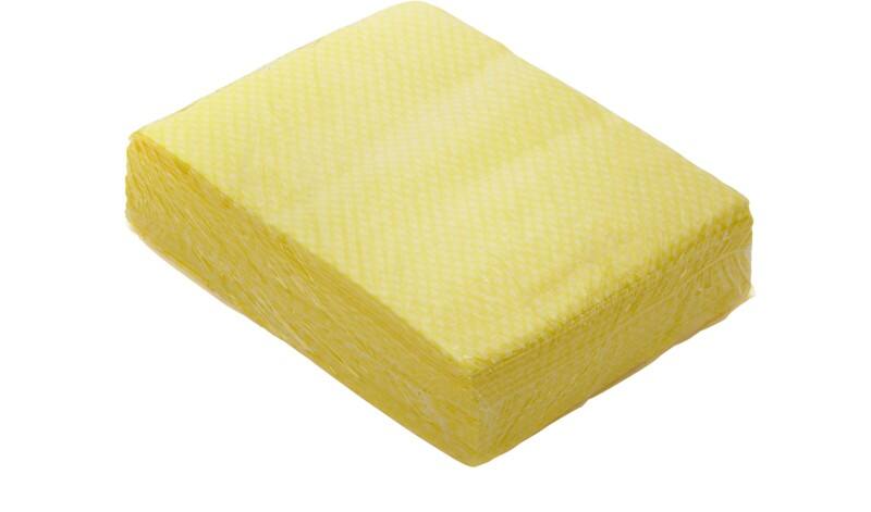 Cleaning Cloth Yellow 19.5 x 25 x 5 cm APW 03 Y Pack of 50
