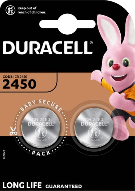 Duracell Coin Cell 5000394152137 CR2450 Pack of 2  