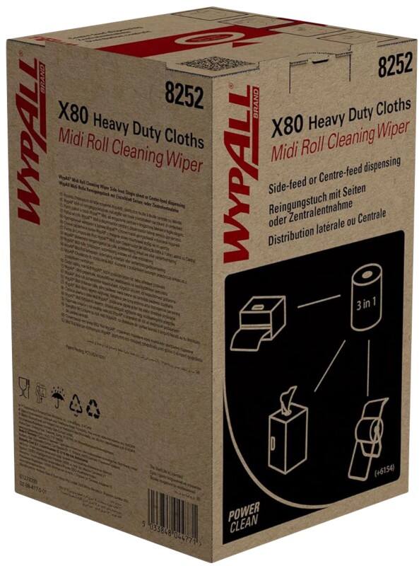 WYPALL Power Clean  Cleaning Wipes White  8252 Pack of 180