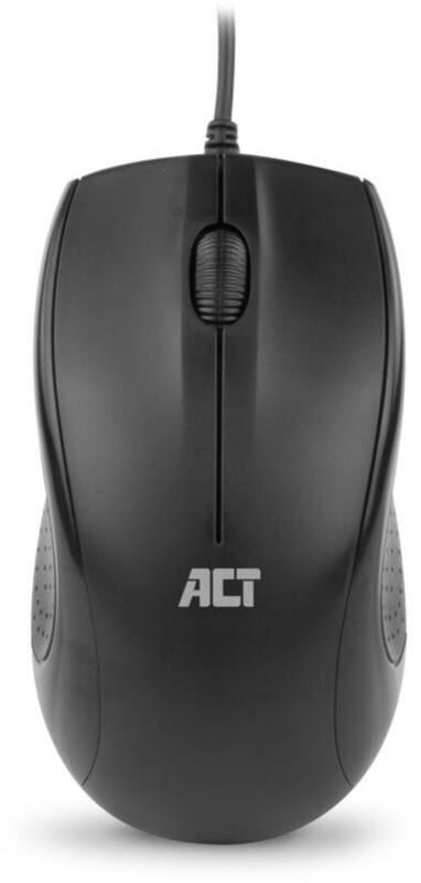ACT AC5006 Mouse Wired Black Suitable For Lefthanded People