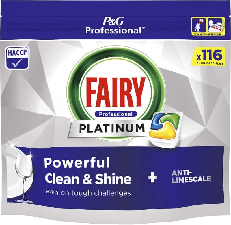 Fairy Platinum Dishwasher Tablets Tabs Lemon Pack of 116