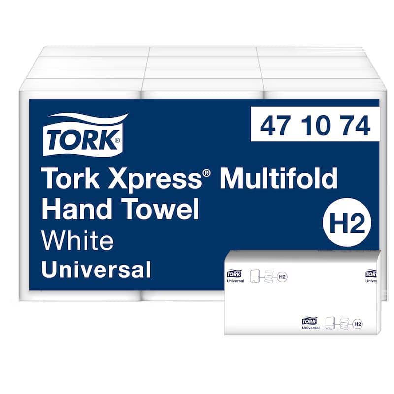 Tork Hand Towel White 471074 Pack of 12