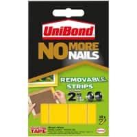 Unibond No More Nails Adhesive Strips Yellow 10 Pieces 