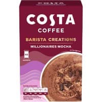 COSTA COFFEE Barista Creations Instant Coffee Sachets Caffe Mocha Millionaires 23 g Pack of 6
