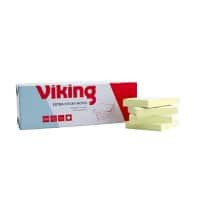 Viking Sticky Notes Rectangular 51 mm Plain Yellow 90 Sheets Pack of 12