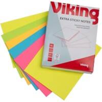 Viking Sticky Notes Rectangular 150 mm Plain Assorted 50 Sheets Pack of 6