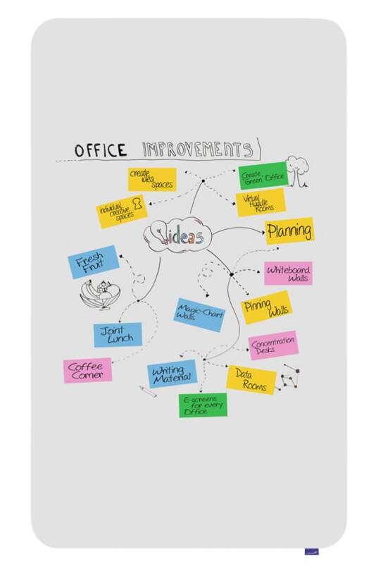 Legamaster Essence Whiteboard Magnetic Enamel 119.5 (W) x 200 (H) cm