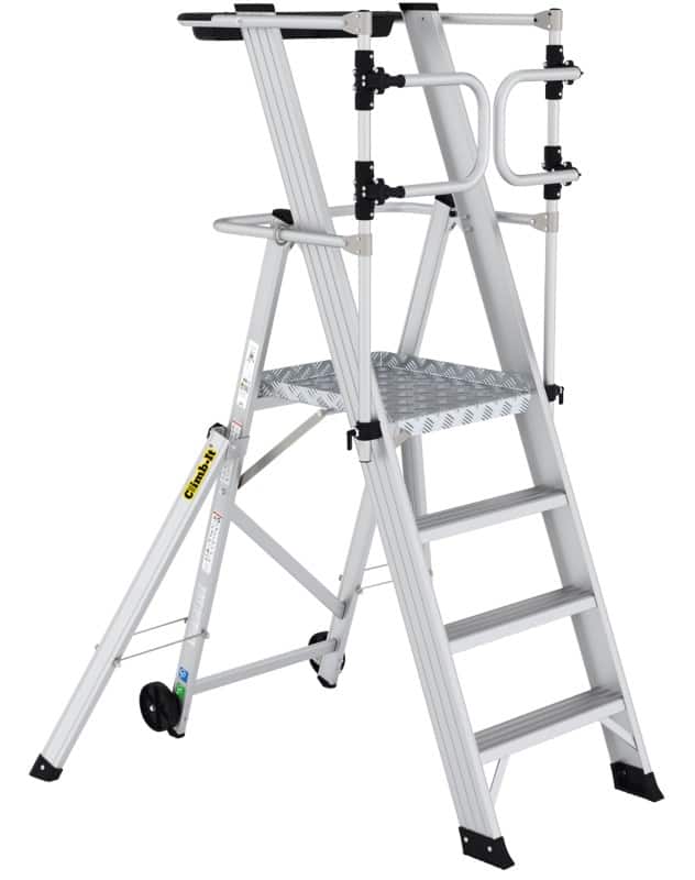 Climb-It Platform Steps CAG304 Silver 172.5 x 80.5 x 197.5 cm
