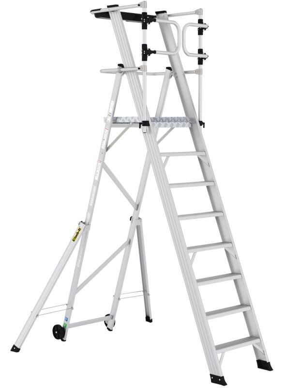 Climb-It Platform Steps CAG308 Silver 172.5 x 130.5 x 297.4 cm