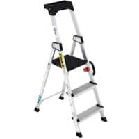 Climb-It Stepladder CAH103 Silver 43.6 x 75.9 x 126.8 cm