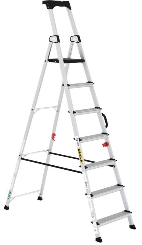 Climb-It Stepladder CAH107 Silver 55.2 x 149.9 x 231.4 cm