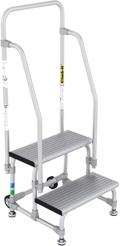 Climb-It Stepladder CAA202 Silver 58 x 64 x 143 cm