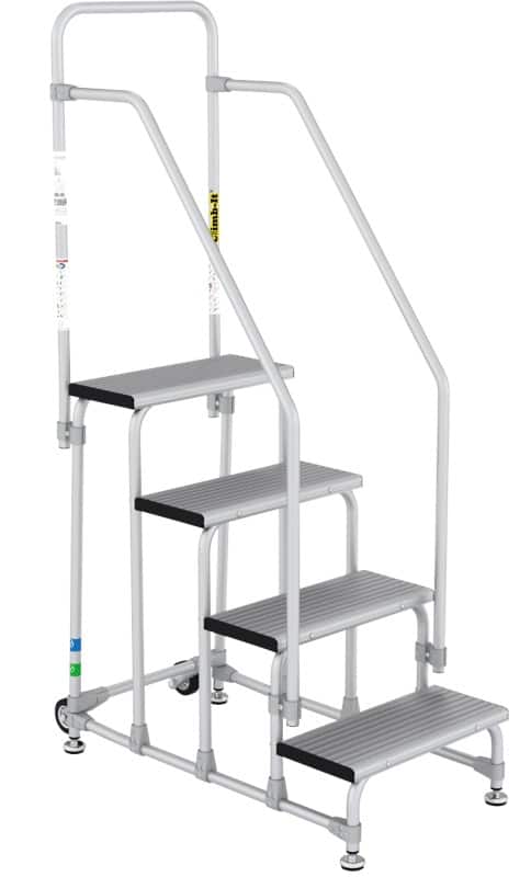 Climb-It Stepladder CAA204 Silver 58 x 115.7 x 193 cm