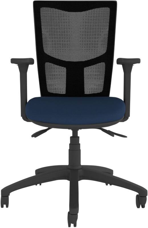 Energi-24 Contour Mesh Operator Chair Basic Tilt Height-Adjustable Armrest Blue 150 kg CT310/AA1D 490 x 450 mm