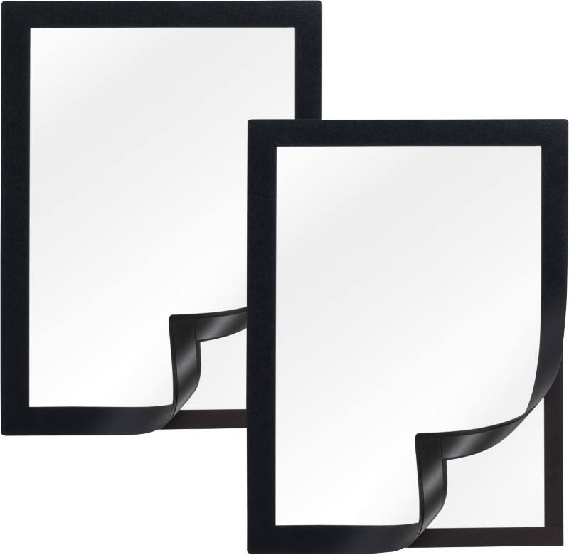 Viking A5 Display Frame Adhesive Black Plastic 1292063 23.6 (W) x 0.4 (D) x 17.6 (H) cm Pack of 2