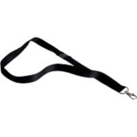 Pavo Lanyard Adhesive 20 cm Black Pack of 10