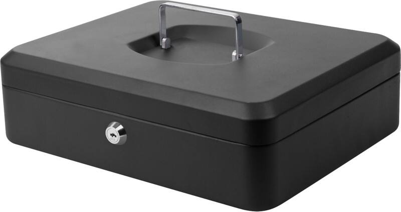 Pavo Cash Box Key lock 300 x 238 x 90 mm Black