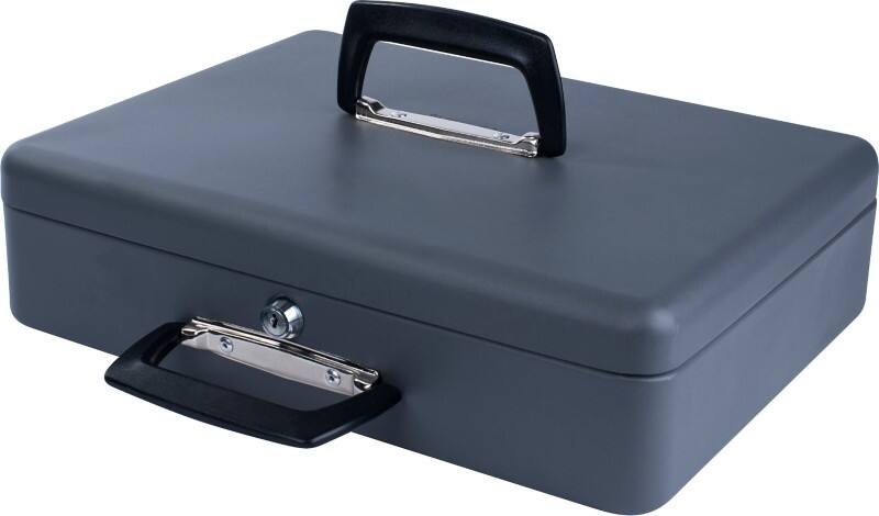 Pavo Money Manager Cash Box Key lock 368 x 280 x 115 mm Dark Grey