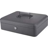 Pavo Money Manager Cash Box Key lock 300 x 250 x 88 mm Dark Grey